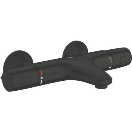Mitigeur thermostatique bain/douche - GROHE Precision Trend - 1022162432 - Noir mat -