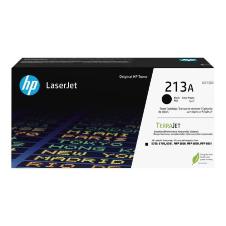 Cartouche de Toner HP 213A Noire Authentique (W2130A) pour HP LaserJet Enterprise 570