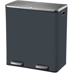 Poubelle de cuisine a pédale tri sélectif - MAJOR - KITCHEN MOVE - 60L (2x30L) - Acie Poubelle de cuisine a pédale tri sélectif - MAJOR - KITCHEN MOVE - 60L (2x30L) - Acie