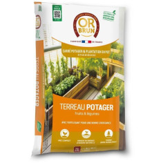 Terreau potager et carré potager - OR BRUN - OBRTCAPOT20N - 20 L Terreau potager et carré potager - OR BRUN - OBRTCAPOT20N - 20 L