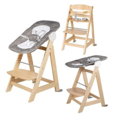 ROBA Chaise Haute Évolutive Born Up 2 en 1 + Transat Inclinable - Sternenzauber - Des ROBA Chaise Haute Évolutive Born Up 2 en 1 + Transat Inclinable - Sternenzauber - Des