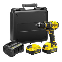 Stanley - V20 Perceuse visseuse a percussion 80 Nm BRUSHLESS - Lithium 18V - 2 batter