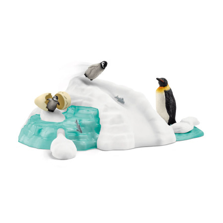 Figurines Famille pingouin sur la banquise