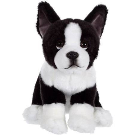 Peluche Chien Bouledogue Français&nbsp;- GIPSY TOYS - Assis,&nbsp;25 cm