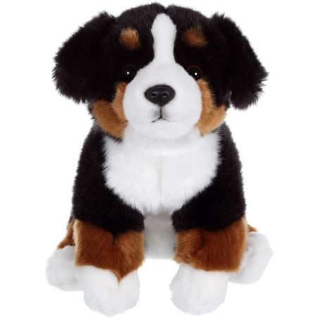 Peluche Chien Bouvier Bernois&nbsp;- GIPSY TOYS - Assis,&nbsp;25 cm