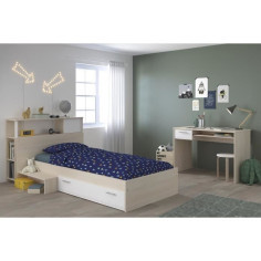 PARISOT Chambre enfant complete Tete de lit + lit + bureau - Style contemporain - Déc PARISOT Chambre enfant complete Tete de lit + lit + bureau - Style contemporain - Déc
