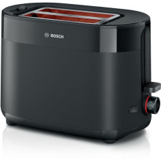 Toaster - BOSCH - TAT2M123 MyMoment - Noir - 2 tranches - centrage automatique du pai