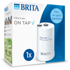 Pack 1 Filtre a eau - BRITA - ON TAP V - 600 L d'eau filtrée / 4 mois - Compatible sy Pack 1 Filtre a eau - BRITA - ON TAP V - 600 L d'eau filtrée / 4 mois - Compatible sy
