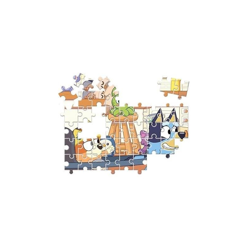 Clementoni - Edukit - Bluey - Coffret apprentissage 4 en 1 - 2 puzzles