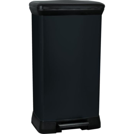 Poubelle a Pédale - 50 L - Noir - Curver