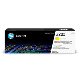 Cartouche de Toner HP 220X Jaune grande capacité Authentique (W2202X) pour HP LaserJe