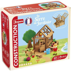 La Serre du Jardinier 40 Pieces - JEUJURA - Jeu de Construction en Bois Naturel La Serre du Jardinier 40 Pieces - JEUJURA - Jeu de Construction en Bois Naturel