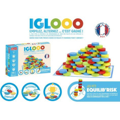 Iglooo 100 Pieces - JEUJURA - Jeu d'Adresse et de Logique avec Palets et Tapis Iglooo 100 Pieces - JEUJURA - Jeu d'Adresse et de Logique avec Palets et Tapis