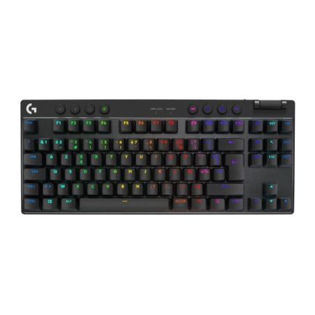 Clavier gamer - Sans fil - Logitech G - G Pro X TKL Lightspeed - Retroeclaire - AZERTY - Noir
