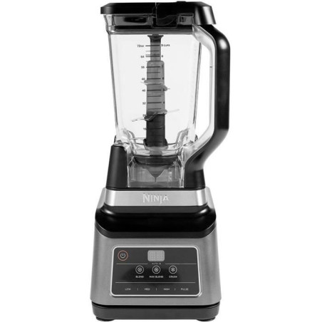 Blender 2-en-1 NINJA BN750EU – 1200W – Technologie Auto-iQ – Bol 2,1L + Gobelet 700ml – Lames inox – Noir et Argent