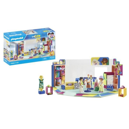PLAYMOBIL 71534 Boutique de vetements, My Life Le shopping, 76 pieces, Des 4 ans