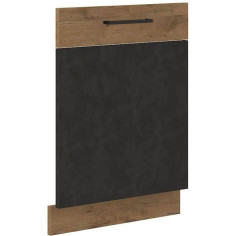 ROCK - Porte habillage lave-vaisselle - 60cm - Chene Lancelot et gris matera - CUISINIER