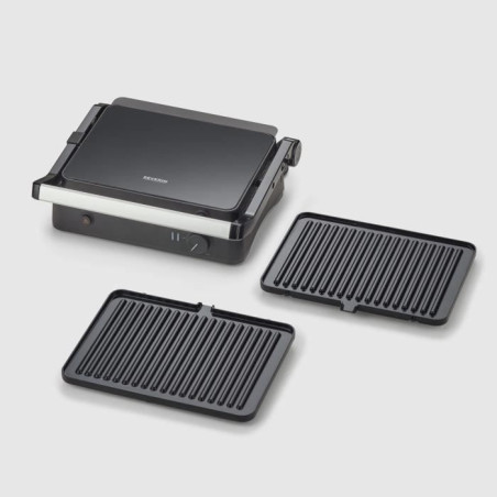 Gril SEVERIN - KG2398 - Surface cuisson 30x22cm - Plaques amovibles - Revetement céramique - 1800W