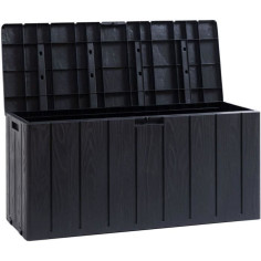 Coffre de jardin / Banc robuste et vérouillable en résine 270L 117