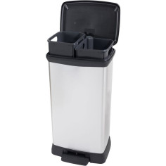Poubelle Duo Rectangle - DECO BIN - CURVER - 46L (23+23L) - Double compartiment - 39 Poubelle Duo Rectangle - DECO BIN - CURVER - 46L (23+23L) - Double compartiment - 39