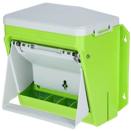 Nourrisseur automatique - KERBL - SmartCoop - Volet de protection - 7,5&nbsp;kg - Vert