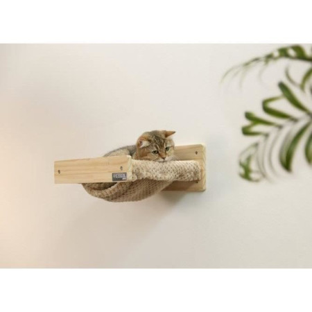 5 x 16 cm - Bois massif - Tissu peluche