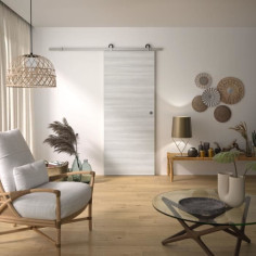 Kit Porte Coulissante - OPTIMUM - BILBAO2 + RAAP ACBR - H 204 x 83 x 3