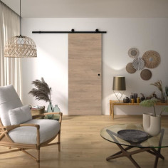 Kit Porte Coulissante - OPTIMUM - RIO + RAAP NO - H 204 x 83 x 3