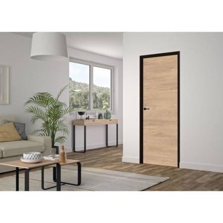 Bloc Porte - OPTIMUM - Revetement Spécial RIO HUI NOI - H 204 x 73 x 4 cm