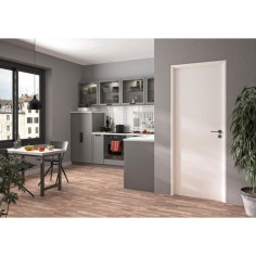 Bloc Porte - OPTIMUM - Revetement Spécial Blanc - H 204 x 83 x 4 cm