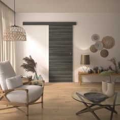 Kit Porte Coulissante - OPTIMUM - MILANO2 - H 204 x 83 x 3 Kit Porte Coulissante - OPTIMUM - MILANO2 - H 204 x 83 x 3