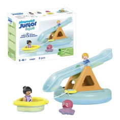 PLAYMOBIL Junior 71687 Ilôt avec toboggan aquatiqueComprend deux personnages PLAYMOBIL Junior 71687 Ilôt avec toboggan aquatiqueComprend deux personnages
