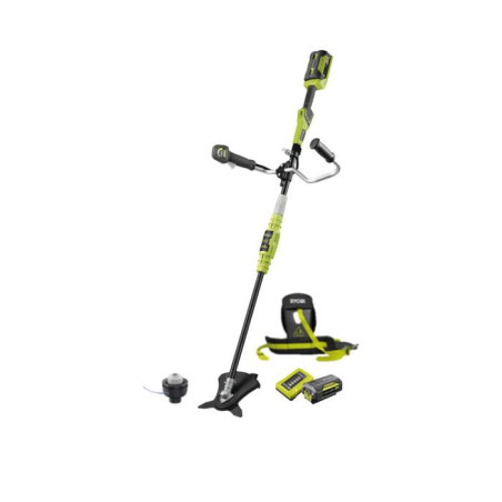 RYOBI Débroussailleuse 36V - guidon - Ø fil 1 x 1,65 mm - lame 3 dents Tri-Arc+™ 26 cm - RBC36X26BG2-140