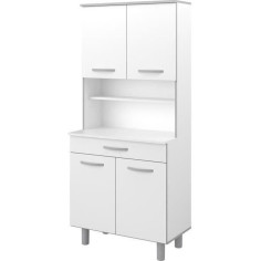 Buffet de cuisine Blanc mat - L 80 cm - OSLO