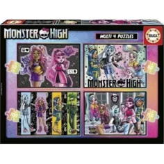 4 puzzles progressifs - EDUCA - Multi 4 Monster High 50-80-100-150 4 puzzles progressifs - EDUCA - Multi 4 Monster High 50-80-100-150