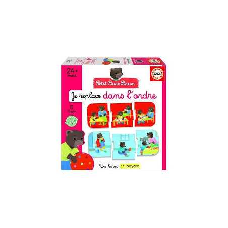 Jeu d'apprentissage - EDUCA - J'Associe Les Séquences Logiques - Petit ours brun