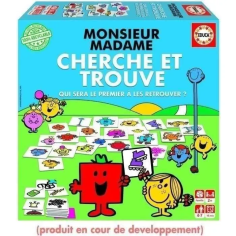 Jeu d'apprentissage - EDUCA - Monsieur Madame - Cherche Et Trouve Jeu d'apprentissage - EDUCA - Monsieur Madame - Cherche Et Trouve