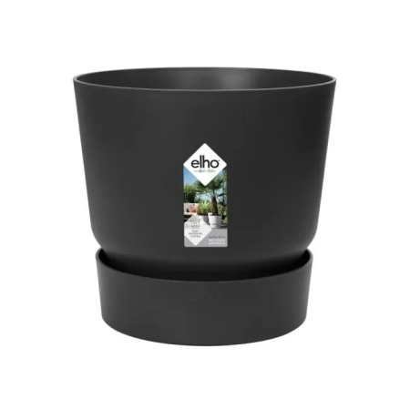 ELHO Greenville Pot de fleurs Rond 55 - Vert - Ø 55 x H 50 cm - extérieur - 100% recyclé