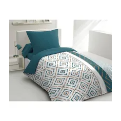 Parure de couette microfibre ETHNO - 1 housse de couette 140 x 200 cm + 1 taie d'orei