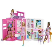 Barbie-Maison de vacances-Coffret et poupée