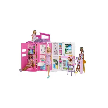 Barbie-Maison de vacances-Coffret et poupée