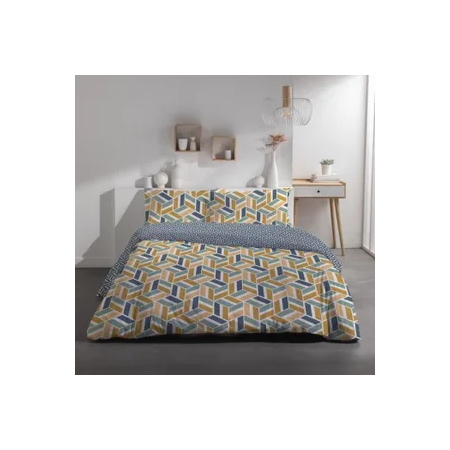 Parure de lit 2 personnes - TODAY - Sunshine 15.32 - 240 x 260 cm - 100% Coton imprimé