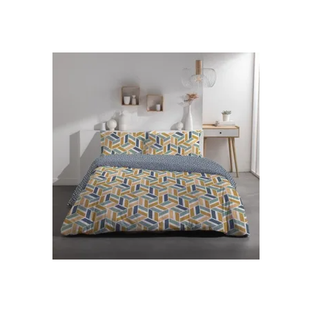 Parure de lit 2 personnes - TODAY - Sunshine 15.32 - 240 x 260 cm - 100% Coton imprimé