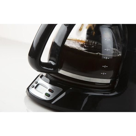 DO709K – Cafetière programmable 8 tasses noire inox – DOMO