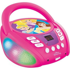 LECTEUR CD Bluetooth Disney Princess - Effets Lumineux - LEXIBOOK LECTEUR CD Bluetooth Disney Princess - Effets Lumineux - LEXIBOOK