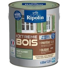 RIPOLIN Peinture pour bois intérieur et extérieur - Vert olivier Ral 6021 satin - 2 RIPOLIN Peinture pour bois intérieur et extérieur - Vert olivier Ral 6021 satin - 2