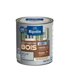 RIPOLIN Peinture Bois Satin Haute Protection 10 ans qui Protege et Magnifie vos Bois - Gris clair RIPOLIN Peinture Bois Satin Haute Protection 10 ans qui Protege et Magnifie vos Bois - Gris clair