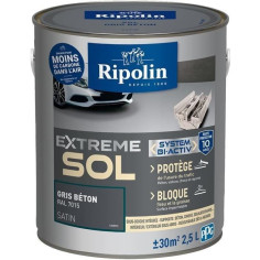 RIPOLIN PROTECTION EXTREME SOL GRIS BETON RAL 70 SATIN 2 RIPOLIN PROTECTION EXTREME SOL GRIS BETON RAL 70 SATIN 2