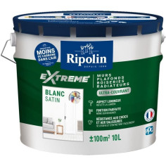 Peinture mur et plafond monocouche satin blanc 10L Ripolin Peinture mur et plafond monocouche satin blanc 10L Ripolin