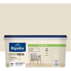 RIPOLIN Peinture murale pour toutes pieces - Blanc cassé satin - 2 RIPOLIN Peinture murale pour toutes pieces - Blanc cassé satin - 2